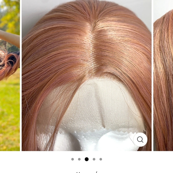 NWT Lunatics Fabulous Hippi Boho Style Rose Gold Wig , Discontinued - Picture 14 of 16